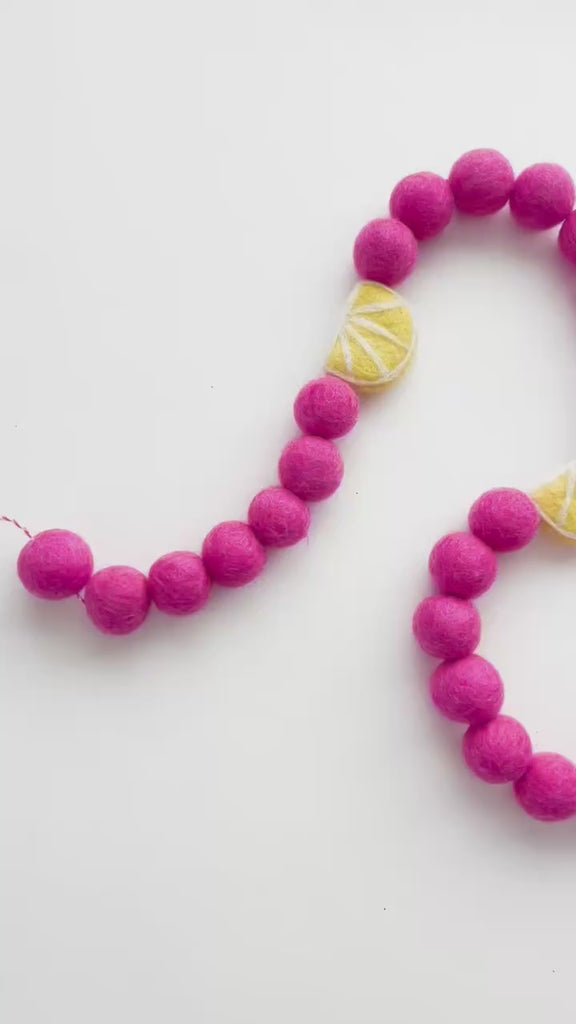 Pink Lemonade Garland Banner Video